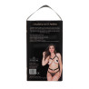 Kinky Diva Harnais Bra Chain Noir-Doré